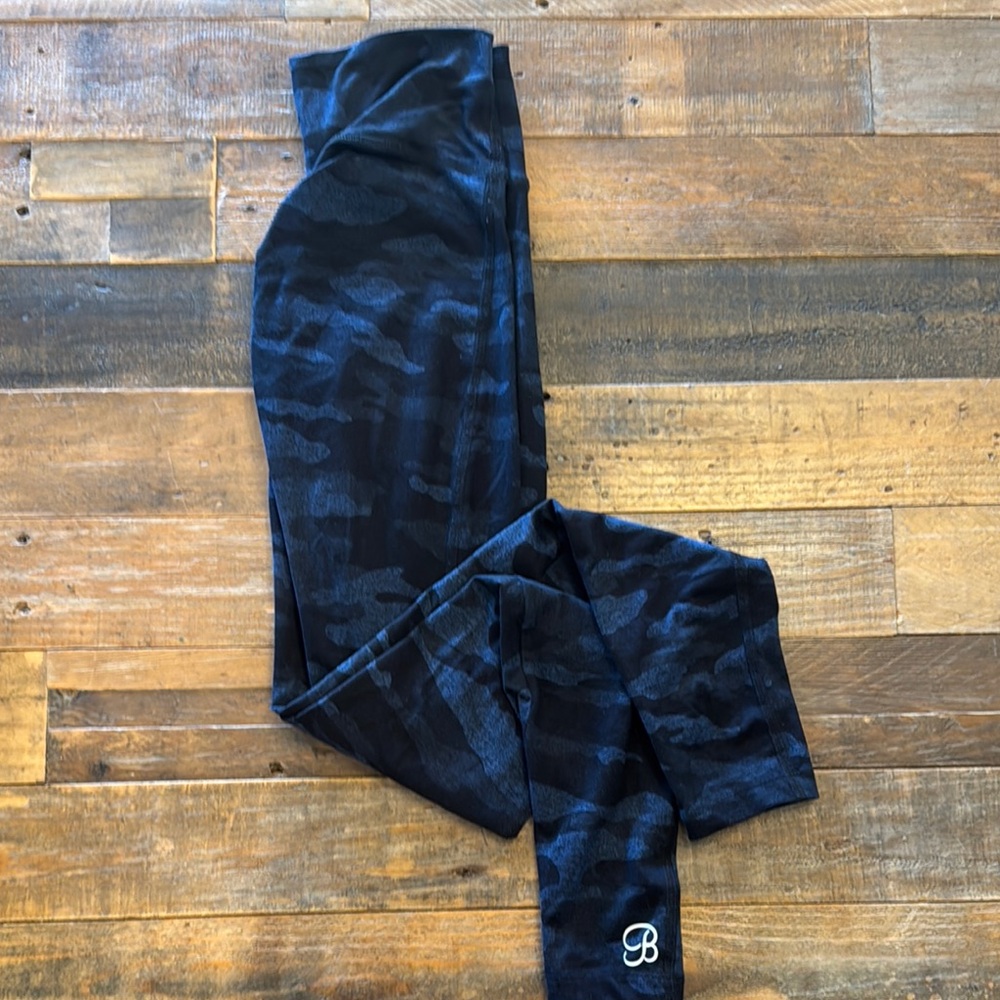 Bombshell Sportswear Dynamic Black and Blue Leggings
